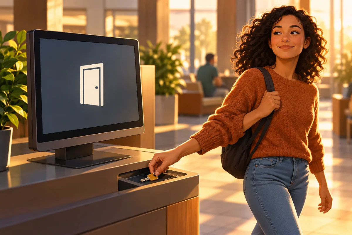 A user ending access and leaving a shared computer