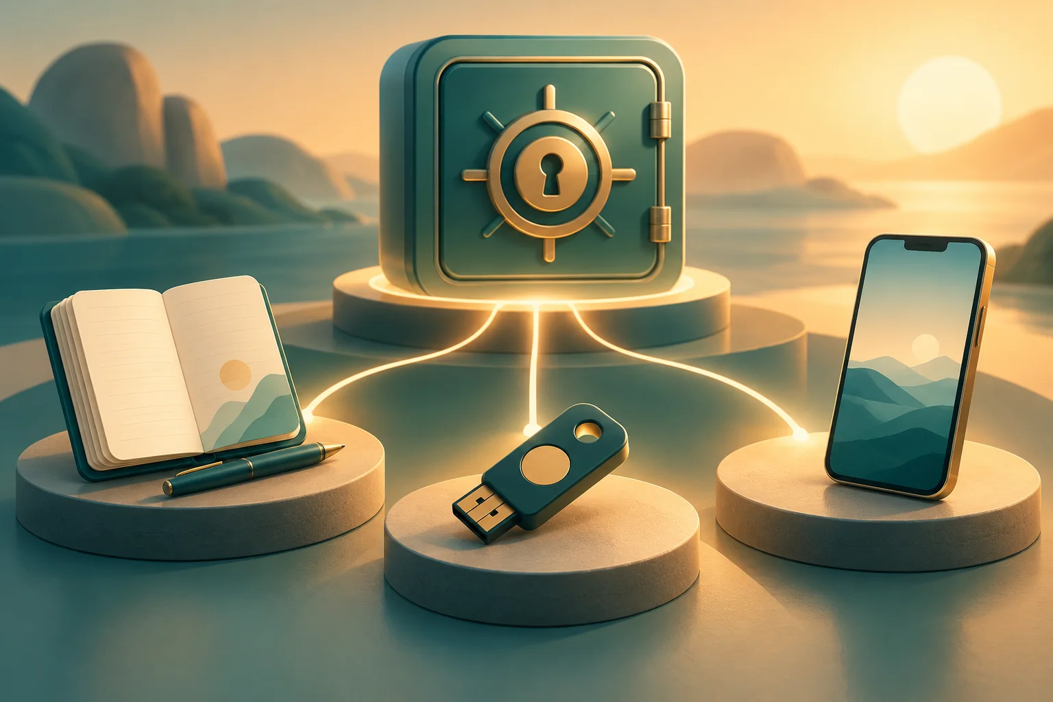 Independent recovery tools arranged away from the primary device