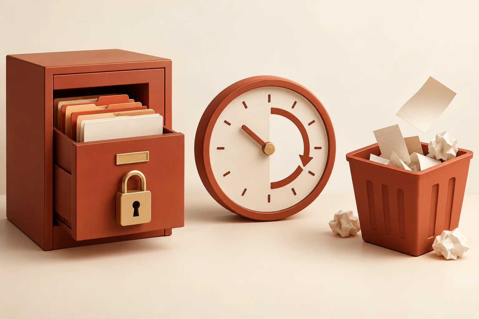 Record access, retention and disposal treated as separate decisions